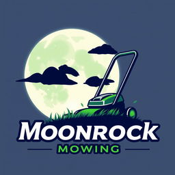 An eye-catching logo design featuring a large, stylized moon that radiates a soft, enchanting glow