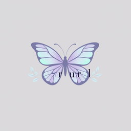 A modern and sleek two-dimensional logo for a cosmetic surgery clinic, inspired by a nature theme