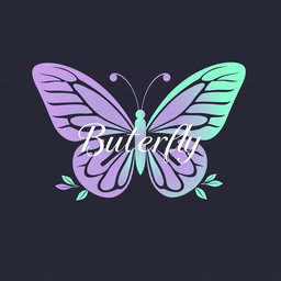 A modern and sleek two-dimensional logo for a cosmetic surgery clinic, inspired by a nature theme