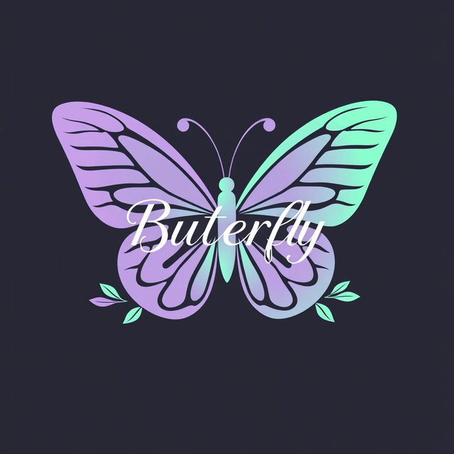 A modern and sleek two-dimensional logo for a cosmetic surgery clinic, inspired by a nature theme