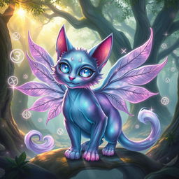 A fantastical cat creature inspired by Magic: The Gathering