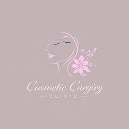 A sleek and modern logo design for a cosmetic surgery clinic