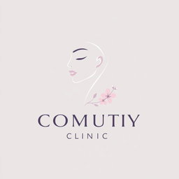 A sleek and modern logo design for a cosmetic surgery clinic