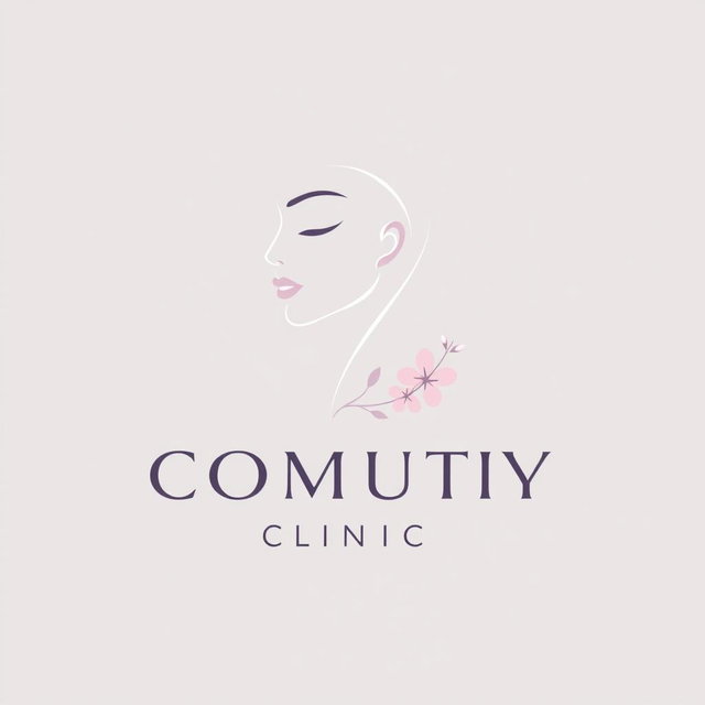 A sleek and modern logo design for a cosmetic surgery clinic