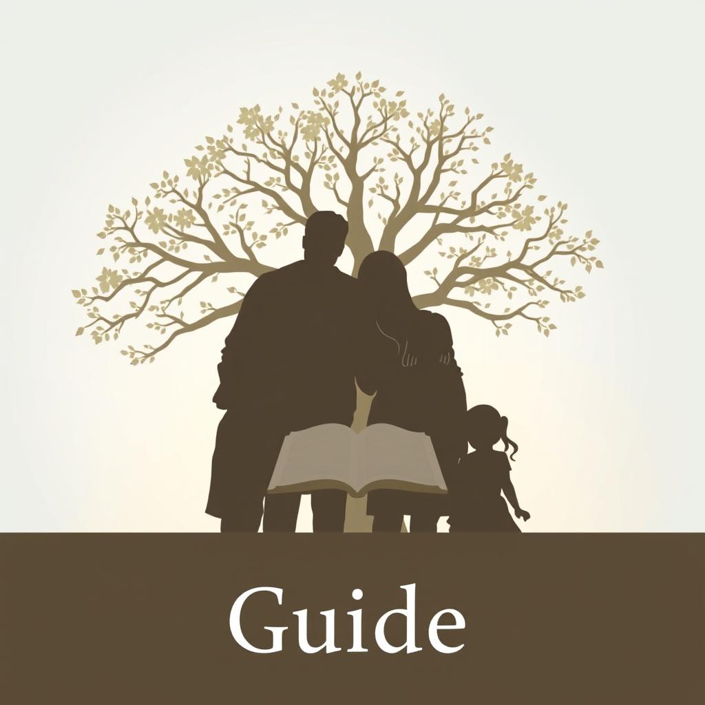 A touching image featuring silhouettes of a family (father, mother, and children) closely posed together, symbolizing support and open communication