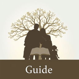 A touching image featuring silhouettes of a family (father, mother, and children) closely posed together, symbolizing support and open communication