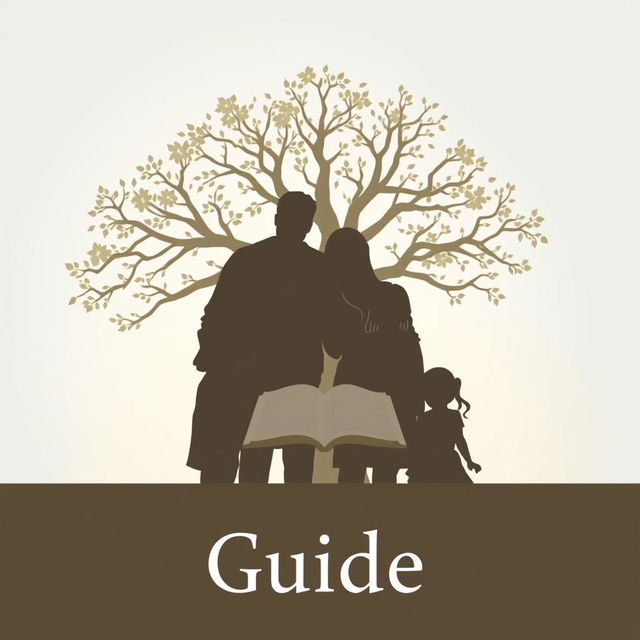 A touching image featuring silhouettes of a family (father, mother, and children) closely posed together, symbolizing support and open communication