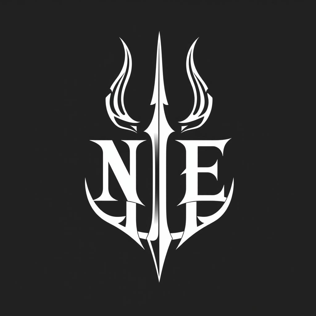 A logo featuring the letters 'N' and 'E' in white, elegantly intertwined