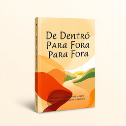 A beautiful e-book cover design for 'De Dentro Para Fora: Transformando Desafios em Propósitos'