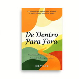A beautiful e-book cover design for 'De Dentro Para Fora: Transformando Desafios em Propósitos'
