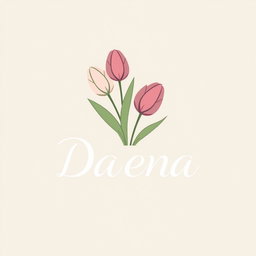 A modern and elegant logo design for the brand name 'Daena'
