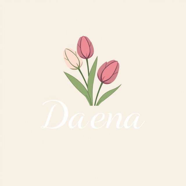 A modern and elegant logo design for the brand name 'Daena'