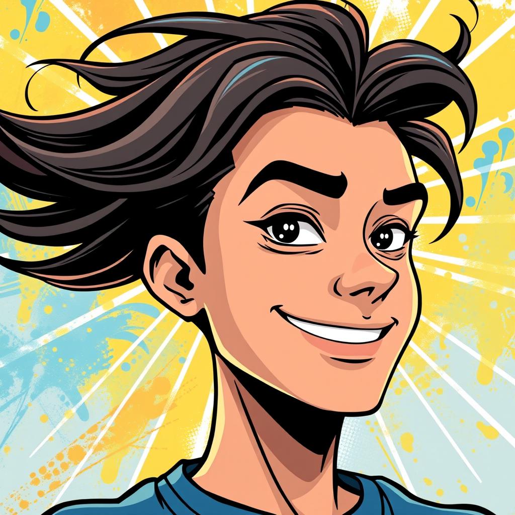 A striking and inspirational illustration ideal for a profile picture on a page dedicated to motivational quotes
