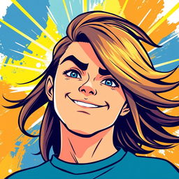 A striking and inspirational illustration ideal for a profile picture on a page dedicated to motivational quotes