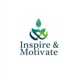 A modern and stylish logo illustration designed specifically for a motivational quotes page profile picture