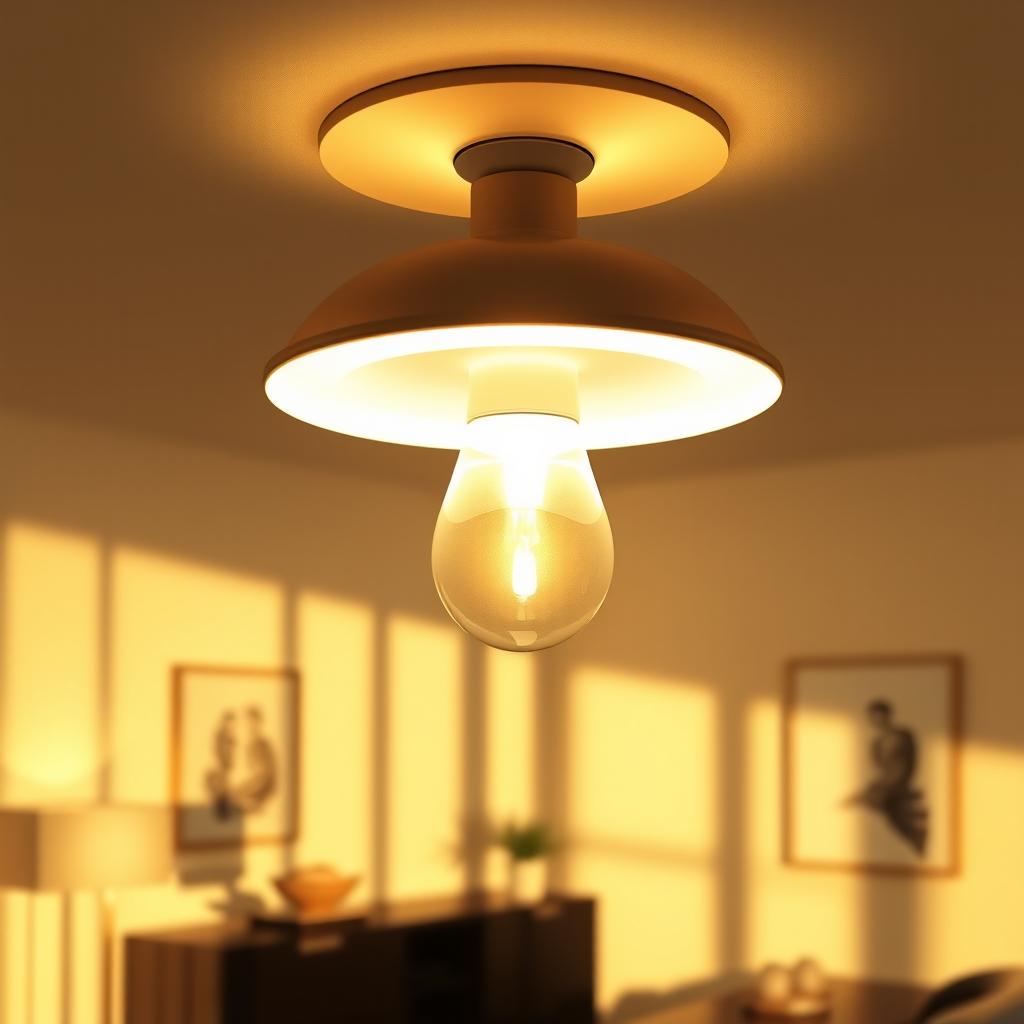 A beautifully designed light fixture casting soft, warm illumination