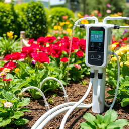 A highly efficient automated watering system for gardens that integrates pH detection technology