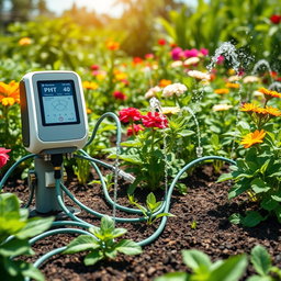 A highly efficient automated watering system for gardens that integrates pH detection technology