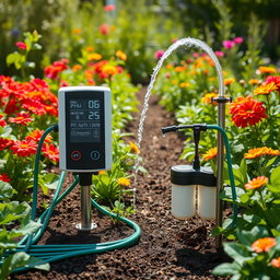 A highly efficient automated watering system for gardens that integrates pH detection technology