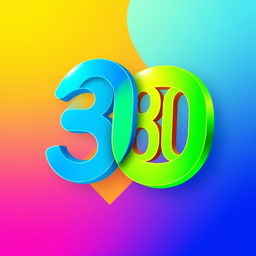 A visually striking image of the number 30 transforming into 80