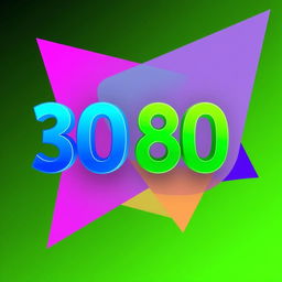 A visually striking image of the number 30 transforming into 80
