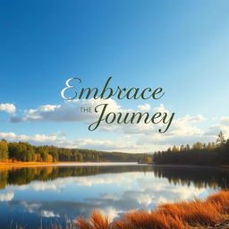 A beautifully designed photograph showcasing a serene landscape