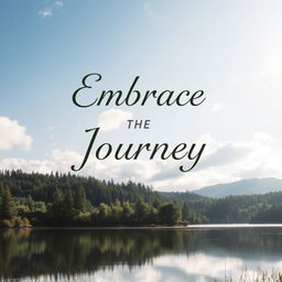 A beautifully designed photograph showcasing a serene landscape