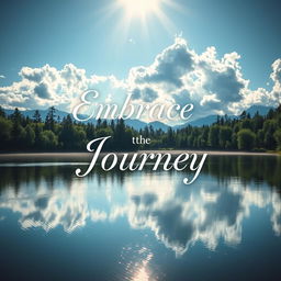 A beautifully designed photograph showcasing a serene landscape