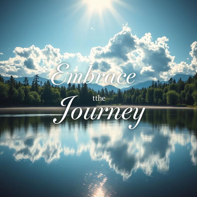 A beautifully designed photograph showcasing a serene landscape