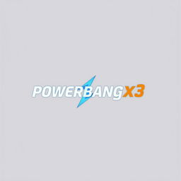 A modern and dynamic logo design for the brand 'Powerbangx3'