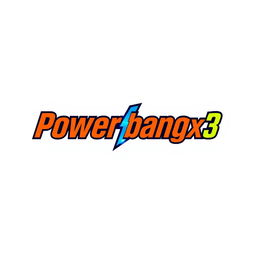 A modern and dynamic logo design for the brand 'Powerbangx3'