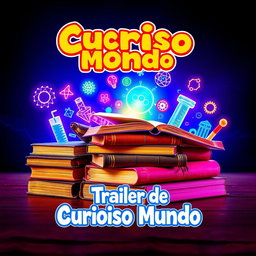 A vibrant and eye-catching YouTube thumbnail, featuring bright and bold colors that symbolize the themes of science and technology