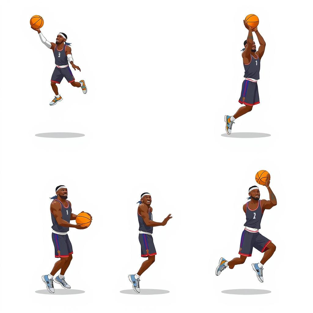 Dynamic Basketball Player Spritesheet