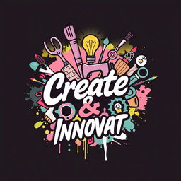 Aesthetic design for a streetwear shirt featuring a combination of crafts and entrepreneurship themes