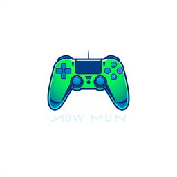A logo design incorporating a video game controller