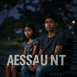 A dramatic scene capturing the emotional aftermath of a sexual assault, showing the strength and resilience of the victims