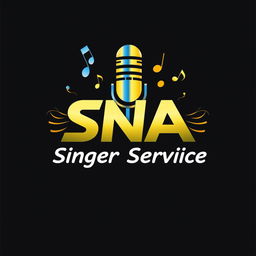 A group logo design for 'SNA Singer Service', featuring modern and stylish typography