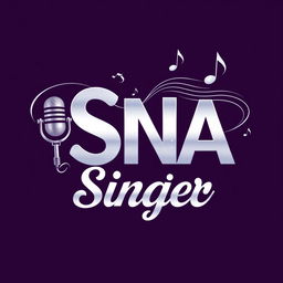 A visually striking logo for 'SNA Singer Service', featuring bold and contemporary typography