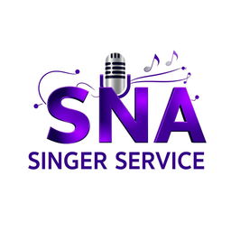 A visually striking logo for 'SNA Singer Service', featuring bold and contemporary typography