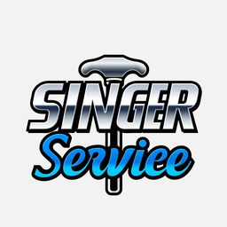 A unique logo for 'SNA Singer Service', featuring bold and modern typography