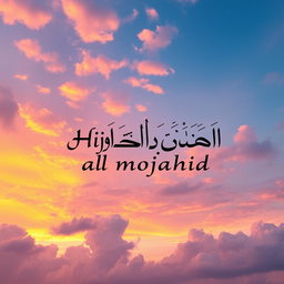 A breathtaking scene of a beautiful sky with vivid colors during sunset, showcasing hues of orange, purple and pink