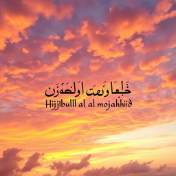 A breathtaking scene of a beautiful sky with vivid colors during sunset, showcasing hues of orange, purple and pink