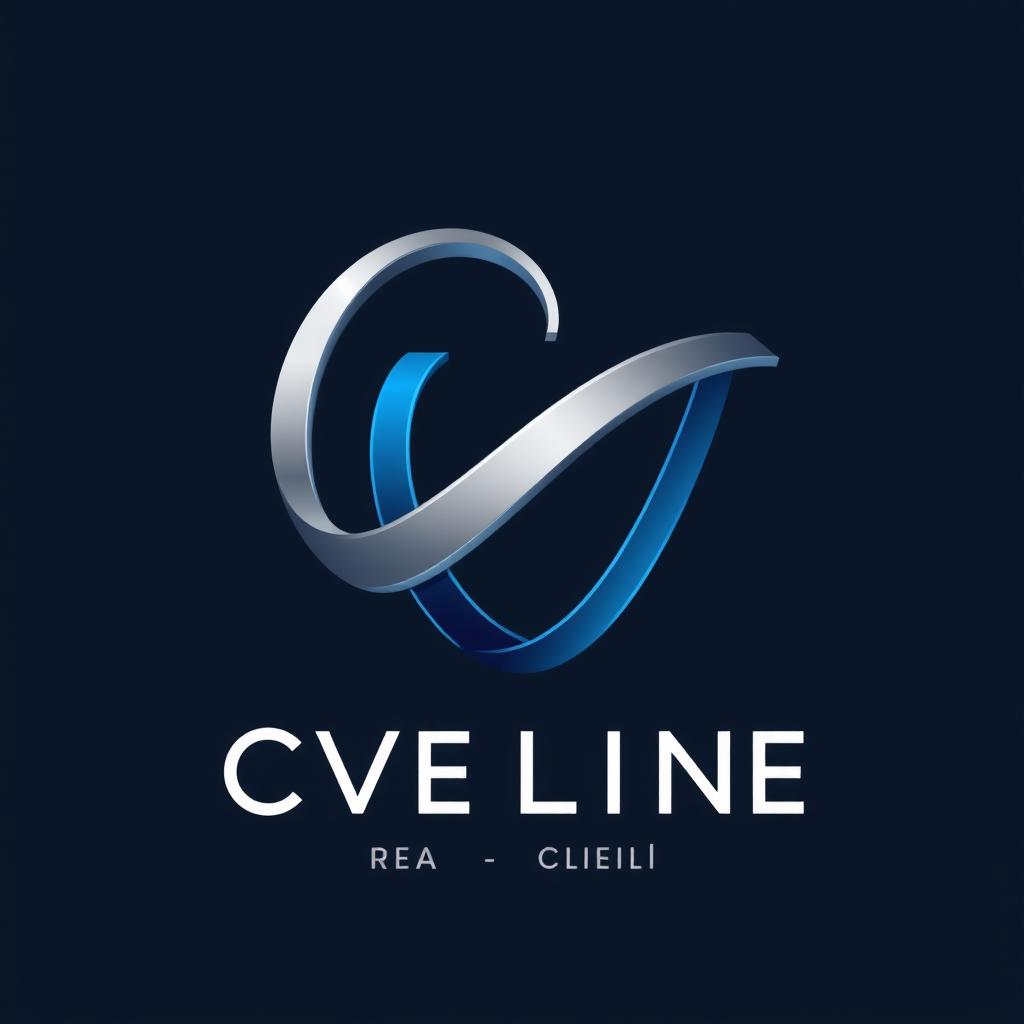 A modern and sleek logo design featuring the letters 'CV', creatively intertwined or stylized