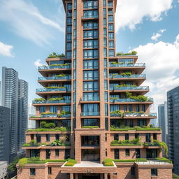 A stunning 20-story modern skyscraper designed with a nature-inspired architecture that pays homage to the Achaemenid Empire, featuring a breathtaking fourth-level highlight