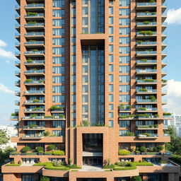 A stunning 20-story modern skyscraper designed with a nature-inspired architecture that pays homage to the Achaemenid Empire, featuring a breathtaking fourth-level highlight