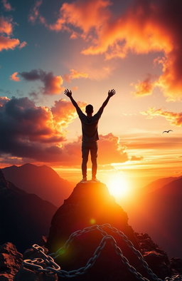 A powerful image symbolizing breaking free from fear, procrastination, and self-doubt