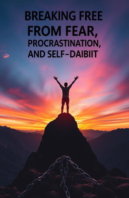 A powerful image symbolizing breaking free from fear, procrastination, and self-doubt