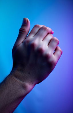 A close-up shot of two hands, one male and one female, intertwined elegantly