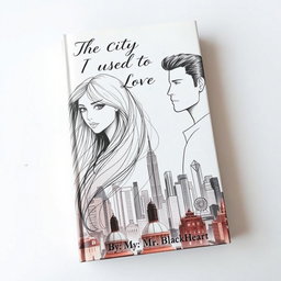 A captivating book cover design featuring a beautifully sketched woman and man, depicted in a soft, artistic manner