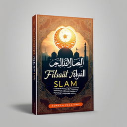 A captivating book cover design for a title 'Filsafat Islam'